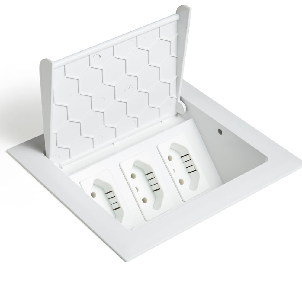 Caixa Pop 3 Blocos com 3 Tomadas 20A Branco Qtmov 82665_0